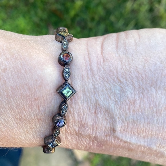 Bracelet genuine multi gemstone - Picture 2 of 7